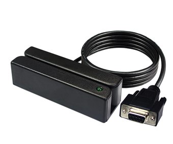 UIC, MSR READER, SWIPE TYPE, RS232 INTERFACE, PORT POWER, BLACK, LED, DUAL TRACKS 1&2